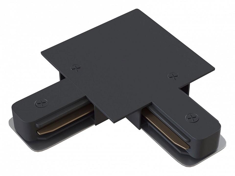 Коннектор L-образный Maytoni Single phase track system Accessories for tracks TRA002CL-11B цвет арматуры Черный