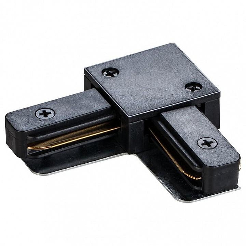 Коннектор L-образный Maytoni Single phase track system Accessories for tracks TRA001CL-11B цвет арматуры Черный