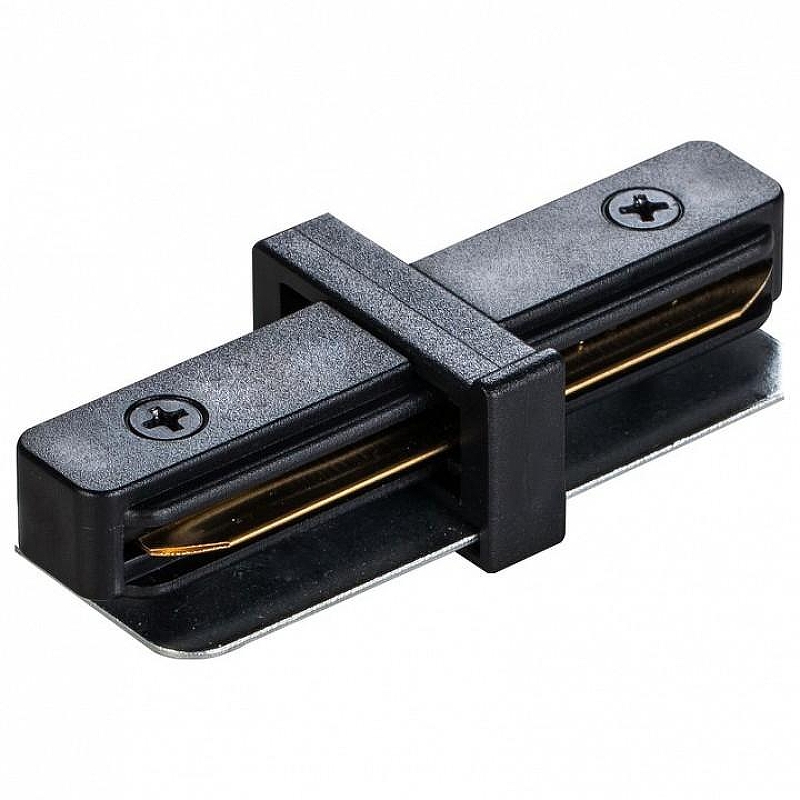 Коннектор прямой Maytoni Single phase track system Accessories for tracks TRA001C-11B цвет арматуры Черный