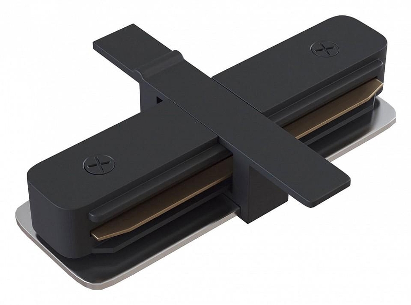 Коннектор прямой Maytoni Single phase track system Accessories for tracks TRA002C-11B цвет арматуры Черный