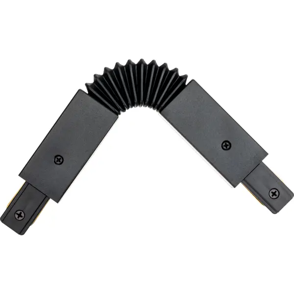 Коннектор Ritter 59752 4 прямой гибкий для соединения трековых шинопроводов встраиваемых цвет черный