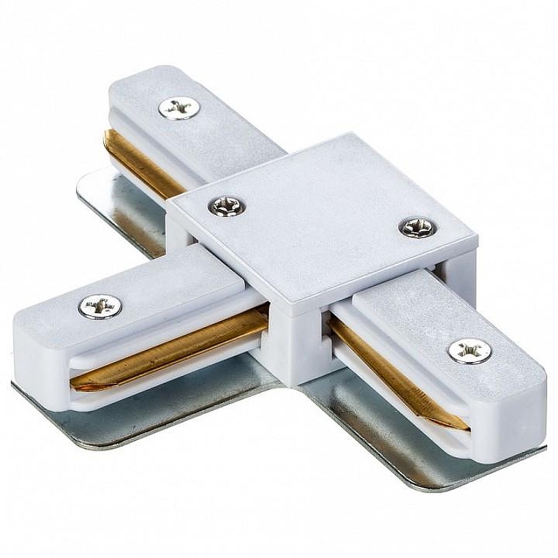 Коннектор Т-образный Maytoni Single phase track system Accessories for tracks TRA001CT-11W цвет арматуры Белый