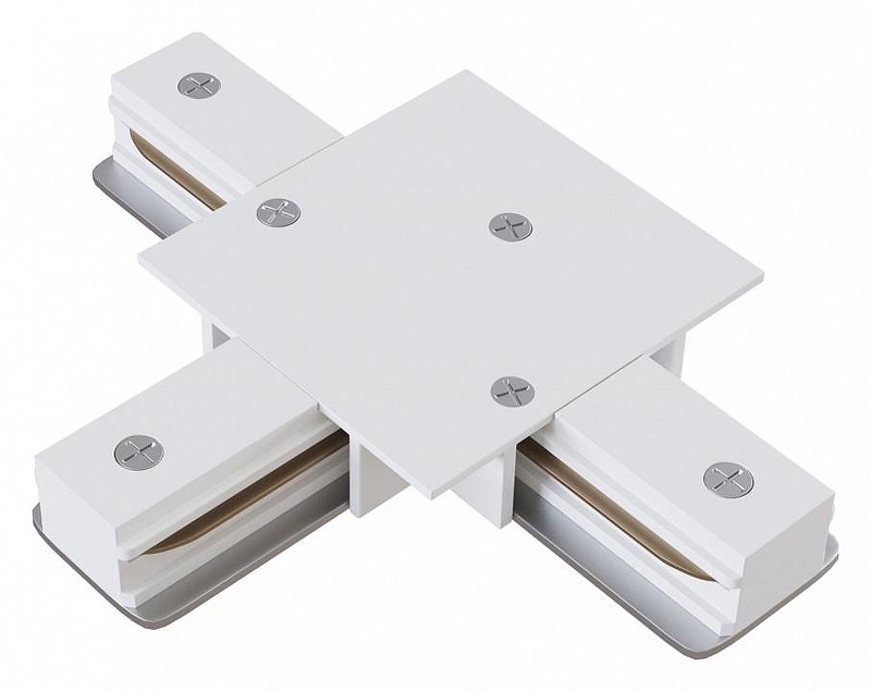 Коннектор T-образный Maytoni Single phase track system Accessories for tracks TRA002CT-11W цвет арматуры Белый