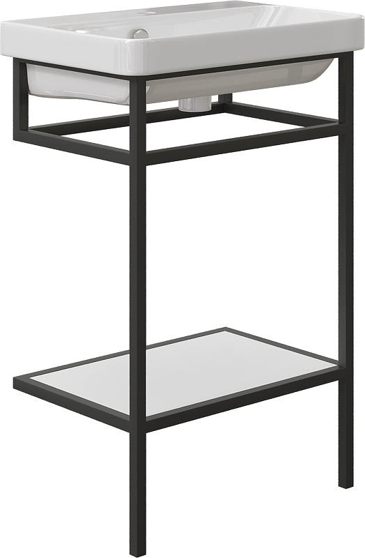 Консоль с раковиной STWORKI Эстфолл 55 KR-601906 цвет Черный муар