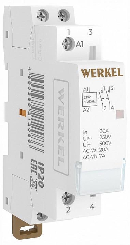 Контактор одномодульный Werkel W941M20O IP 20