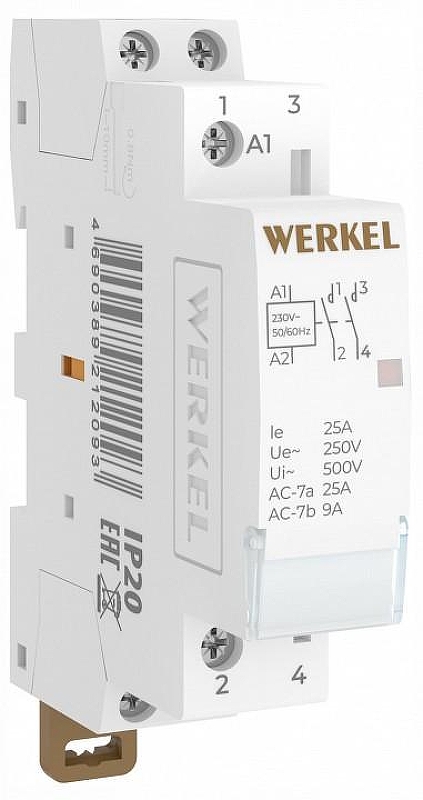 Контактор одномодульный Werkel W941M25O IP 20