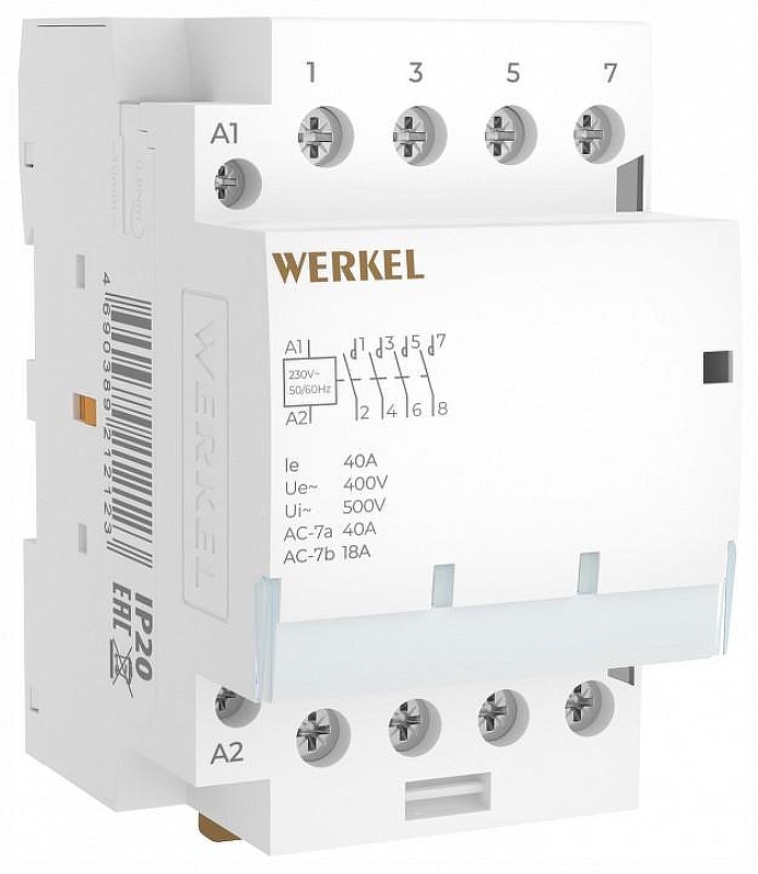 Контактор трехмодульный Werkel W943M40O IP 20