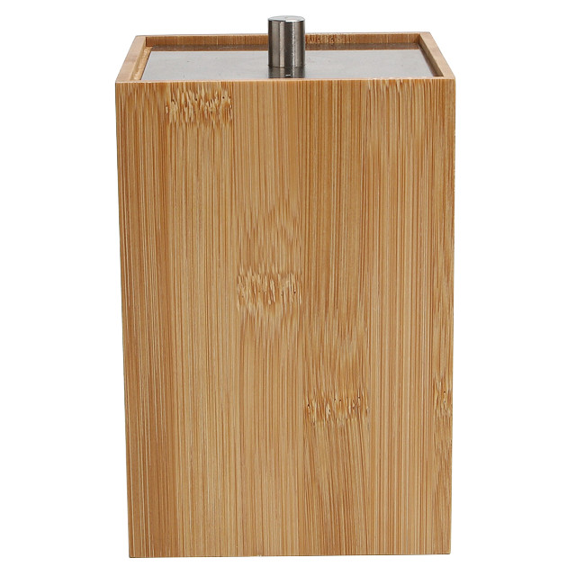контейнер для аксессуаров VITARTA Bamboo 10х10х15см бамбук бежевый
