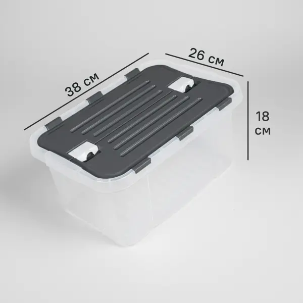 Контейнер для хранения Leon 38x18x26 см полипропилен