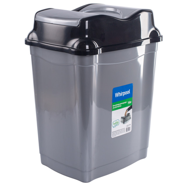 контейнер для мусора HOBBY LIFE Whirlpool 16л пластик
