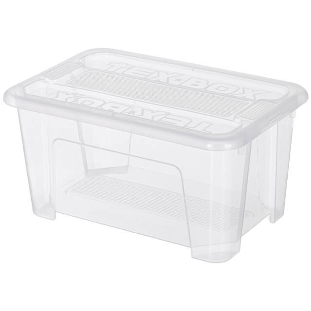 контейнер ECONOVA Tex-Box 4,5л 28х18,3х14см с крышкой пластик прозрачный