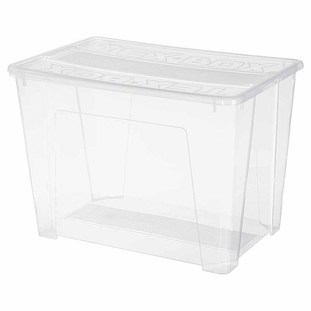 контейнер ECONOVA Tex-Box 70л 57,5х38х40,5см 70л с крышкой пластик прозрачный