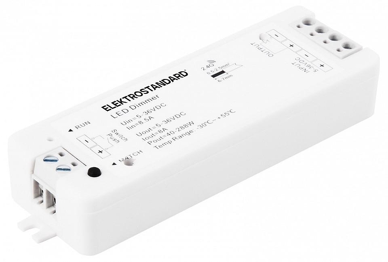 Контроллер-диммер Elektrostandard Аксессуары для светодиодных лент 12/24V a057644 цвет белый