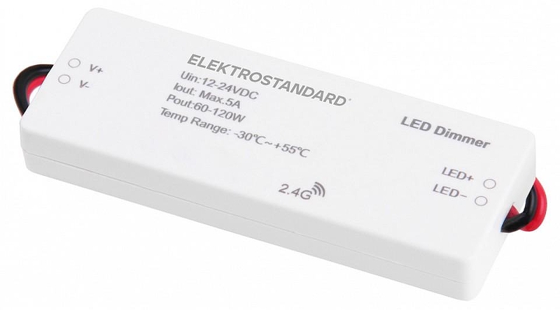 Контроллер-диммер Elektrostandard Аксессуары для светодиодных лент 12/24V a057645 цвет белый