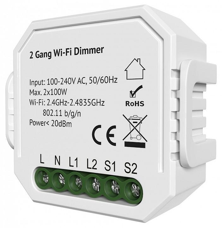 Контроллер-диммер Wi-Fi для смартфонов и планшетов Denkirs Relay RL1004-DM/1 цвет Белый