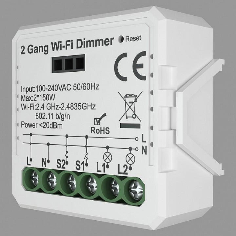Контроллер-диммер Wi-Fi для смартфонов и планшетов Denkirs Relay RL1004-DM цвет Белый