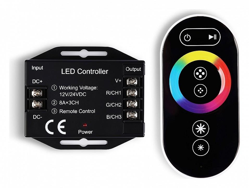 Контроллер-регулятор цвета RGB с пультом ДУ Ambrella Light GS GS11401 цвет Черный