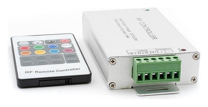 Контроллер-регулятор цвета RGB с пультом ДУ SWG RF RGB RF-RGB-20-18A цвет Серый