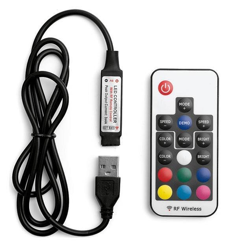 Контроллер-регулятор цвета RGB с пультом ДУ Wolta WLC-CP/02 цвет Белый