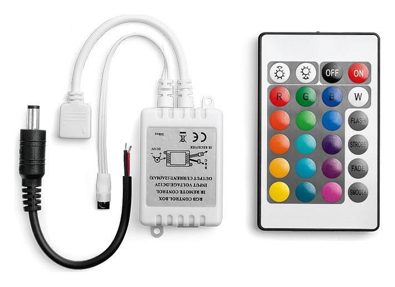 Контроллер-регулятор цвета RGB с пультом ДУ Wolta WLC-CP/03 цвет Белый