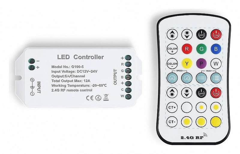 Контроллер-регулятор цвета RGBW с пультом ДУ Ambrella Light GS GS11501 цвет Белый
