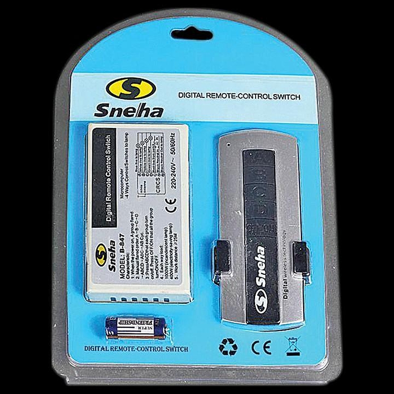 Контроллер с пультом ДУ Sneha Remote Control 4 Wire (847/B) цвет Серый, Черный