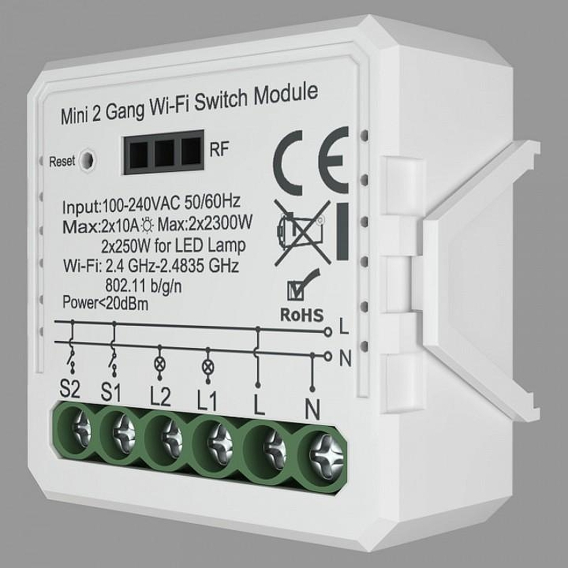 Конвертер Wi-Fi для смартфонов и планшетов Denkirs Relay RL1002-SM цвет Белый