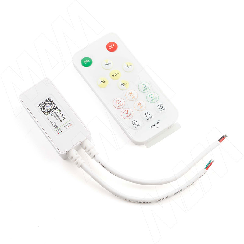 КОР Диммер с пультом ДУ, 2.4ГГц, для светодиодной ленты SPI, CORE (CORE-SPI-RC-WH)