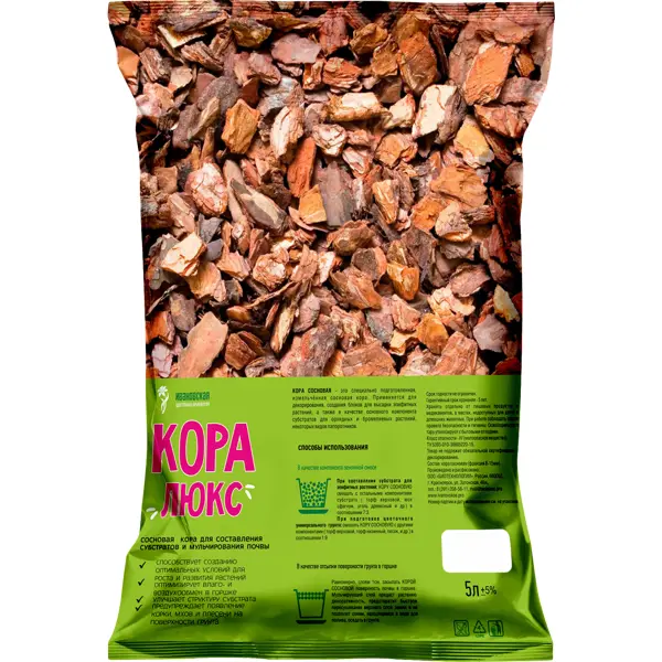 Кора ангарской сосны Люкс 5 л