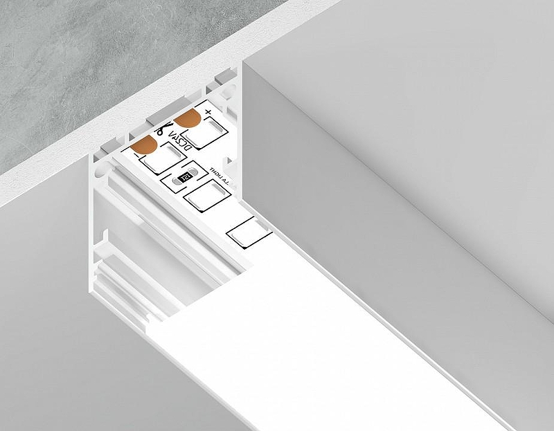 Короб накладной Ambrella Light Profile System GP GP2500WH цвет белый