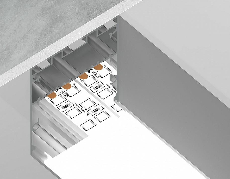 Короб накладной Ambrella Light Profile System GP GP3050AL цвет серебро