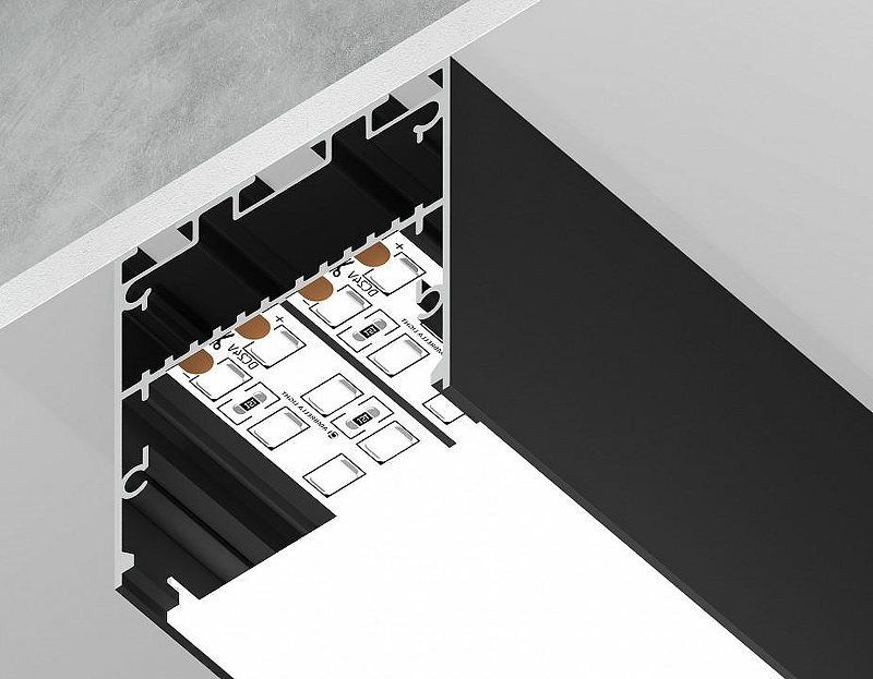 Короб накладной Ambrella Light Profile System GP GP3050BK цвет черный