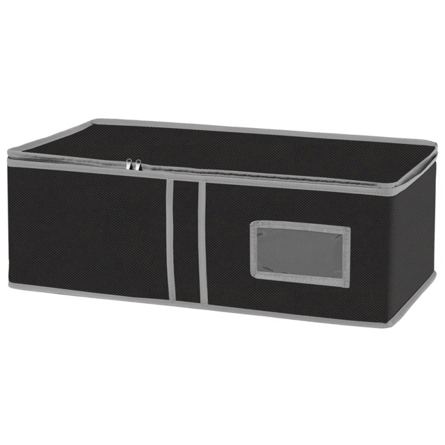 коробка для хранения РЫЖИЙ КОТ Black 312615 60х30х20см спанбонд, ПВХ черный