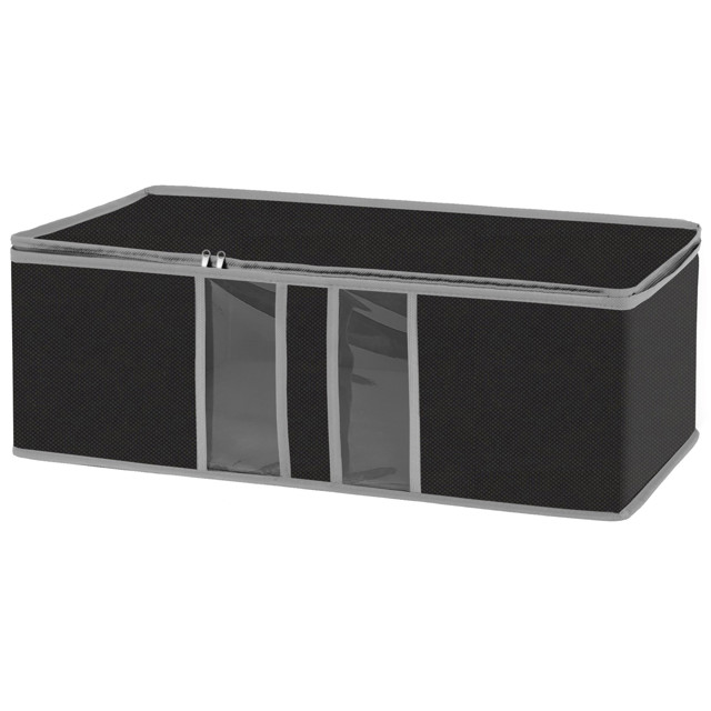 коробка для хранения РЫЖИЙ КОТ Black 312616 60х30х20см спанбонд, ПВХ черный