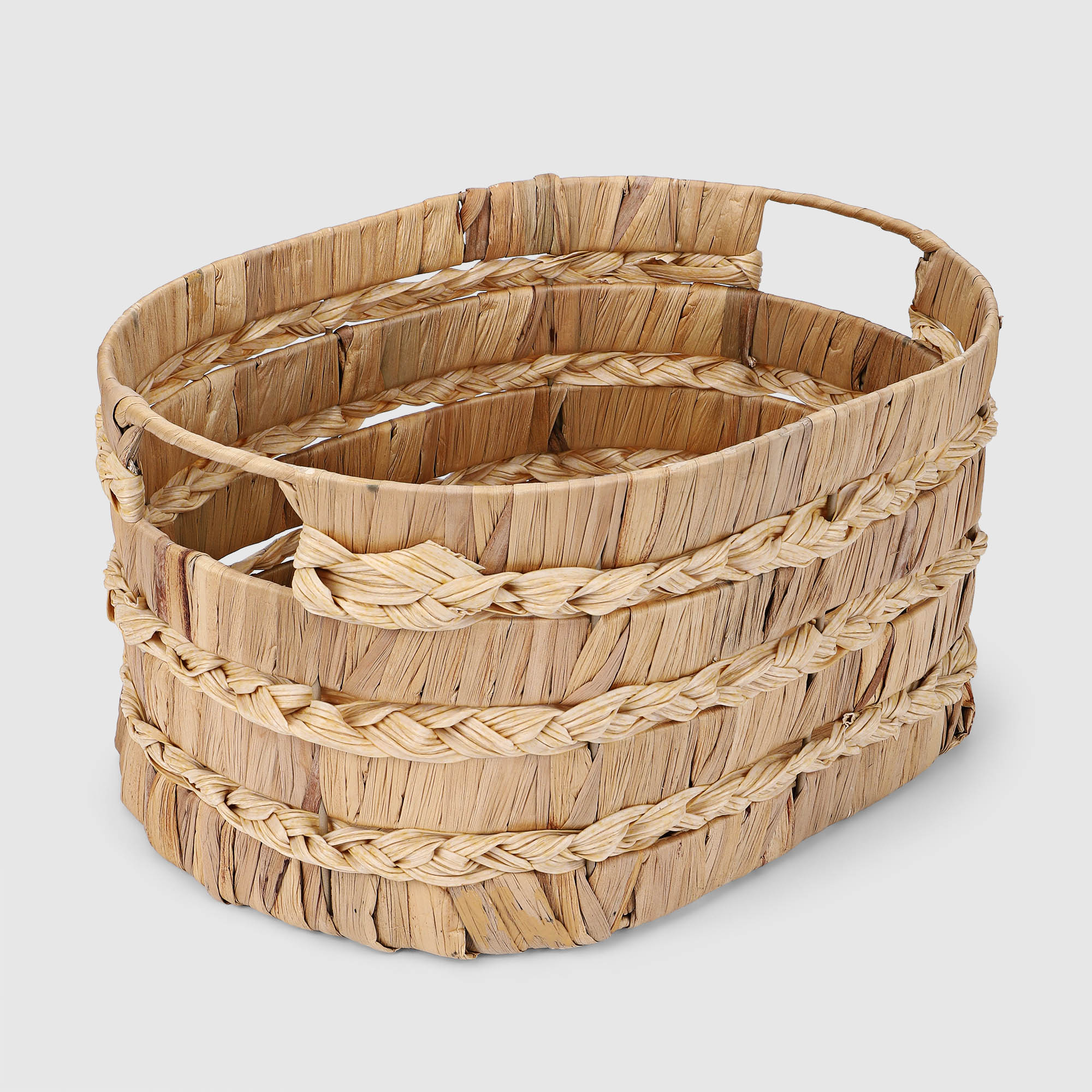 Коробка для xранения Hometex овальная 38x28x19 см