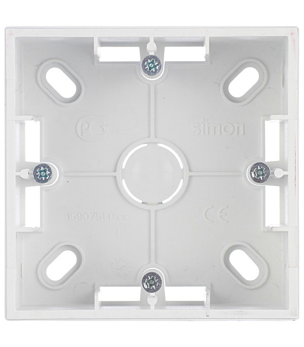 Коробка монтажная Simon 15 накладная алюминий (1590751-033)