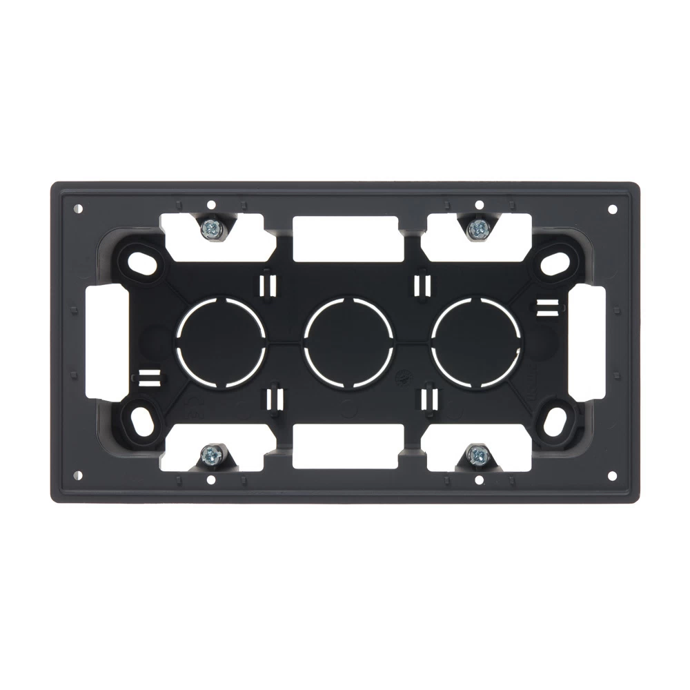 Коробка монтажная Simon 24 Harmonie двухместная накладная графит (2400752-038)