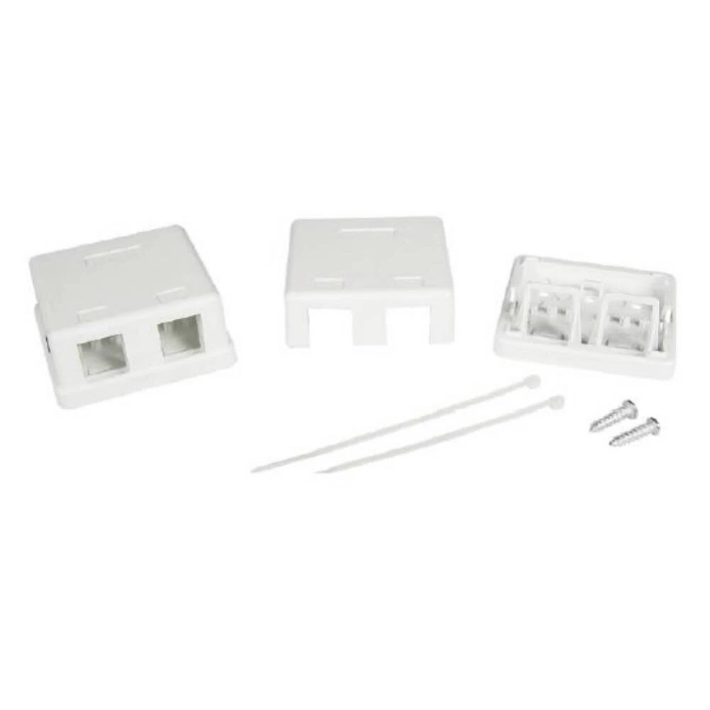 Коробка розеточная для модулей Keystone DKC RJ45 2 гнезда (RNW2WH)