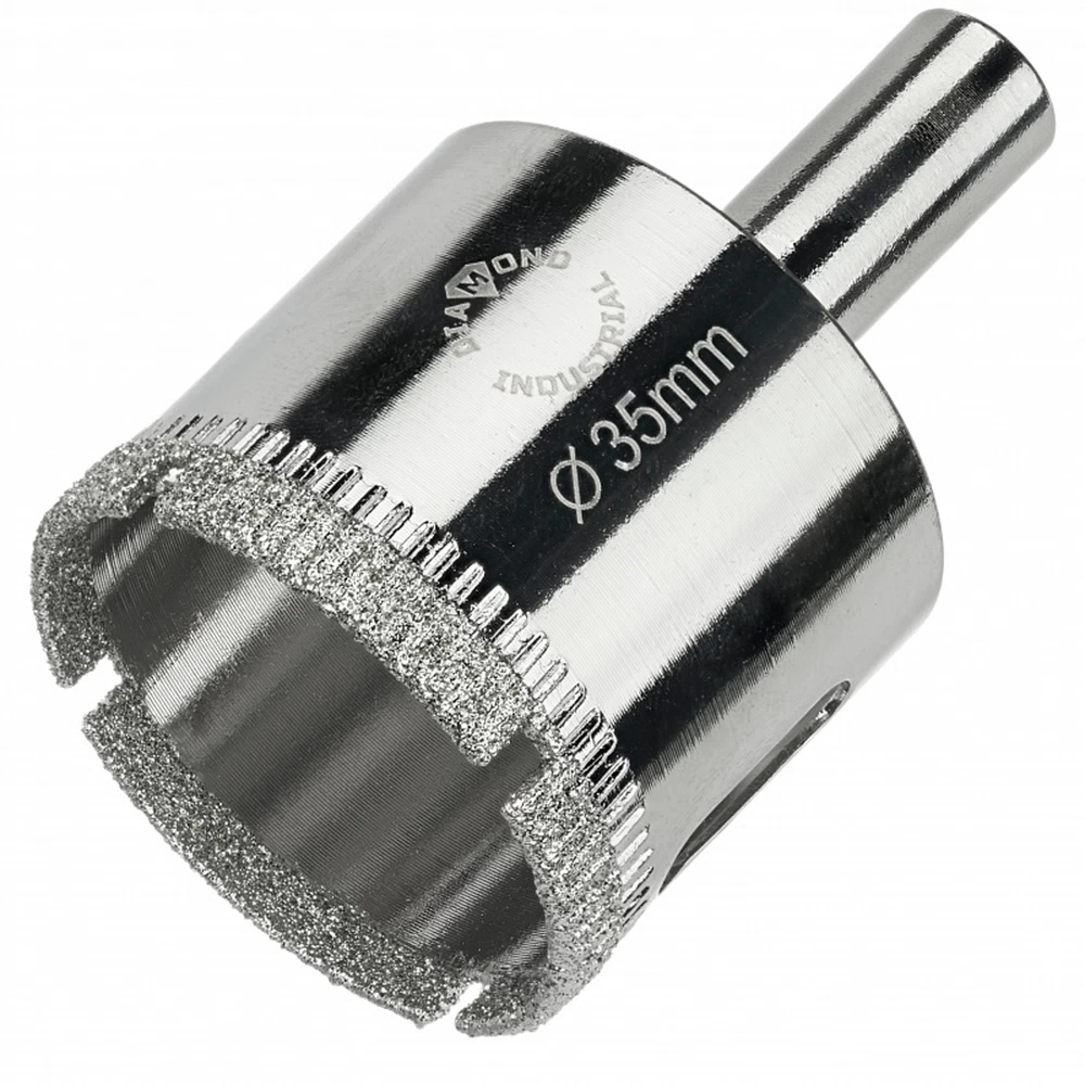 Коронка алмазная Diamond Industrial (DIDCBC035) по стеклу и керамике d35 мм