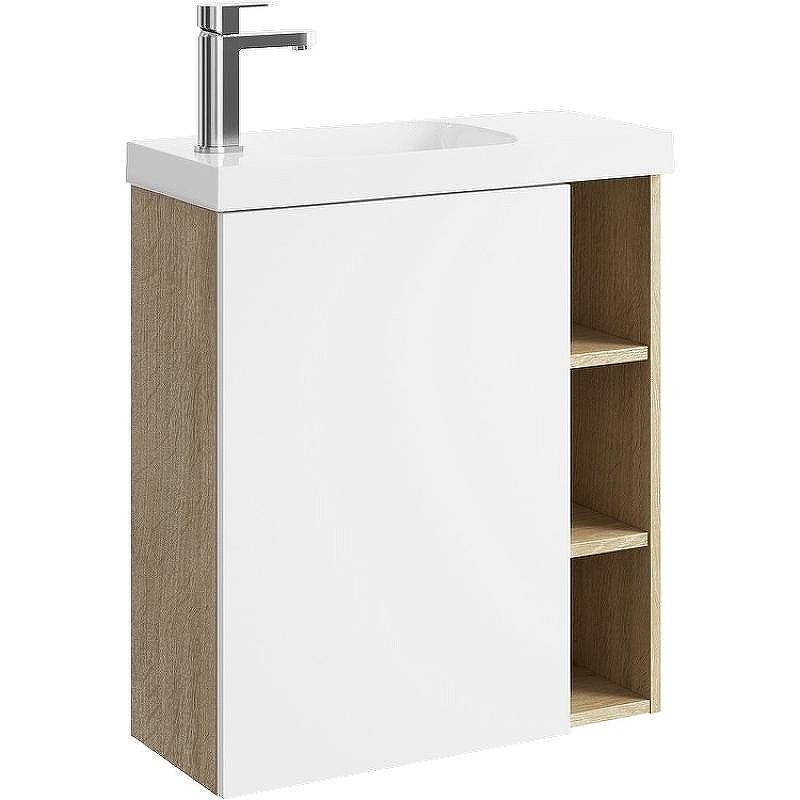 Корпус тумбы под раковину Aqwella Alba 60 L ALB0106LDD подвесной Дуб Давос