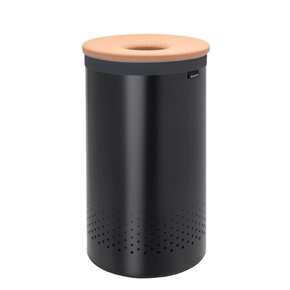 Корзина для белья Brabantia 380х380х635 мм 60 л черная матовая (120022)