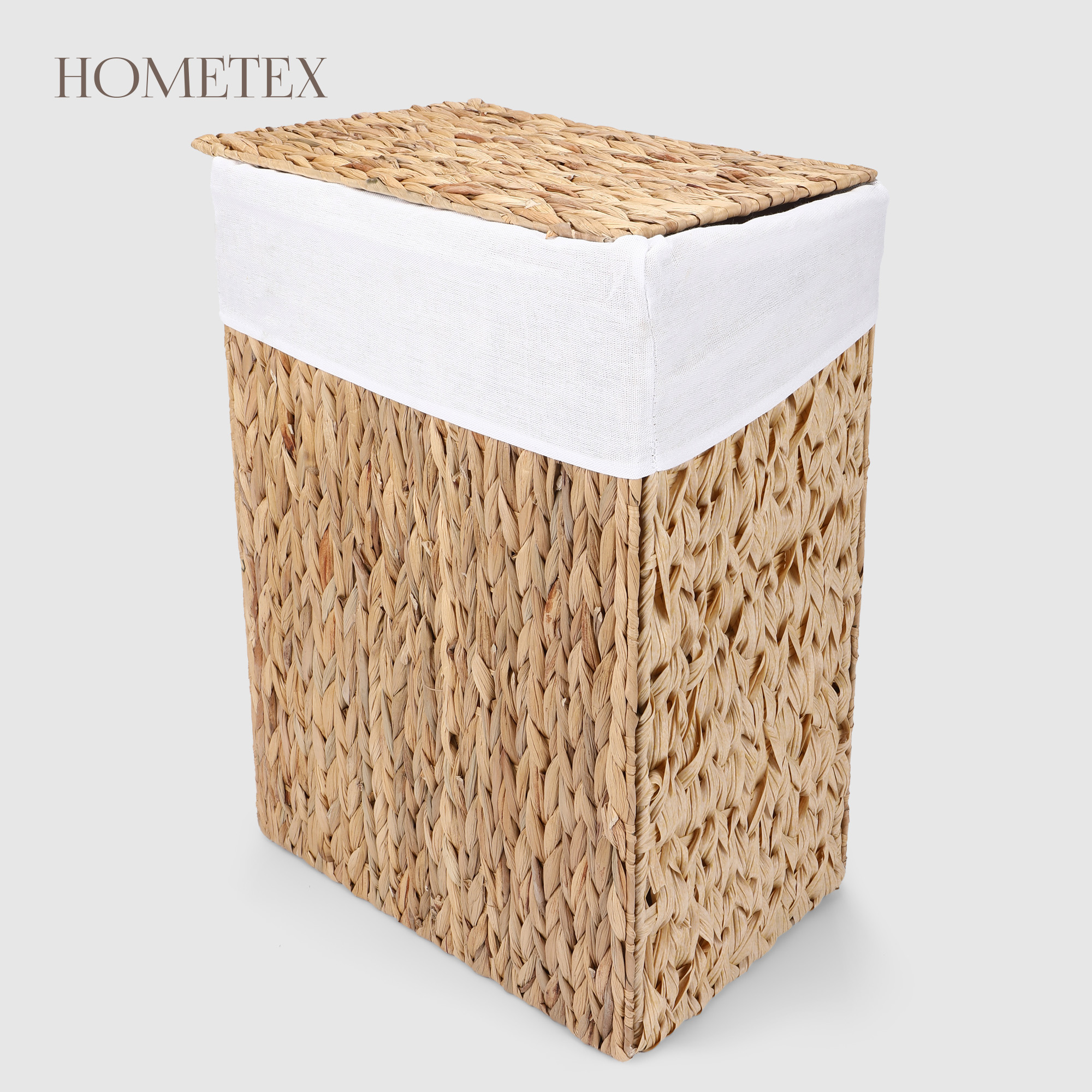 Корзина для белья Hometex с крышкой 40x28x58 см