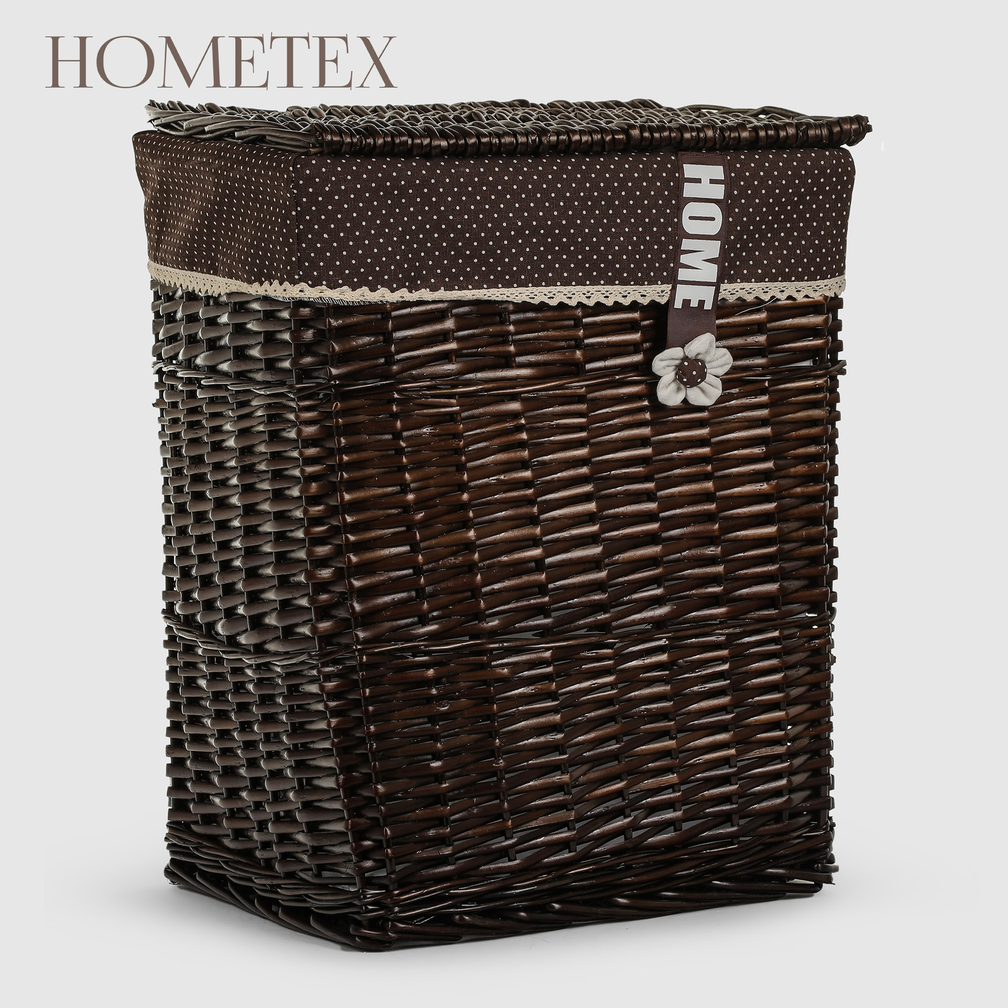 Корзина для белья с крышкой Hometex HQA15-13AB2