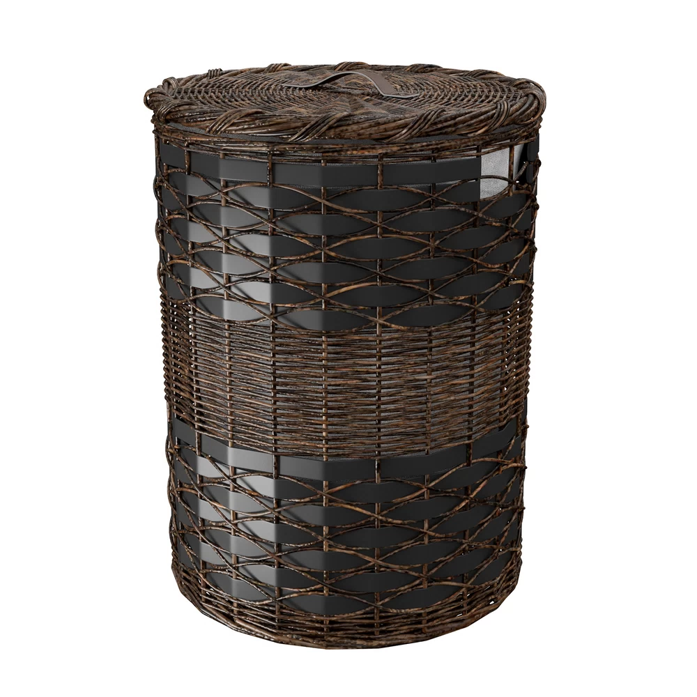 Корзина для белья WasserKraft Bever 450х420х560 мм 48,4 л коричневая (WB-240-L)