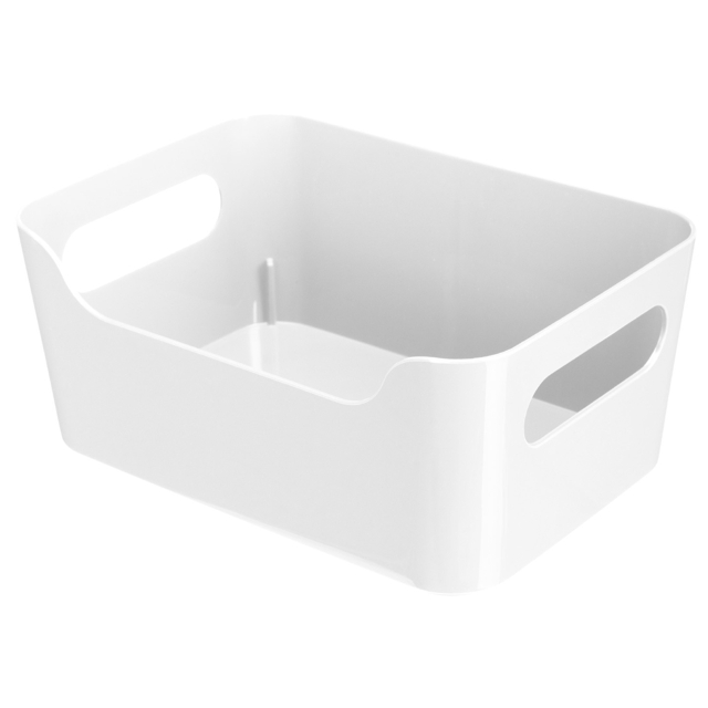 корзина ECONOVA Сканди/Scandi 34х24х14см 10л с ручками пластик белый