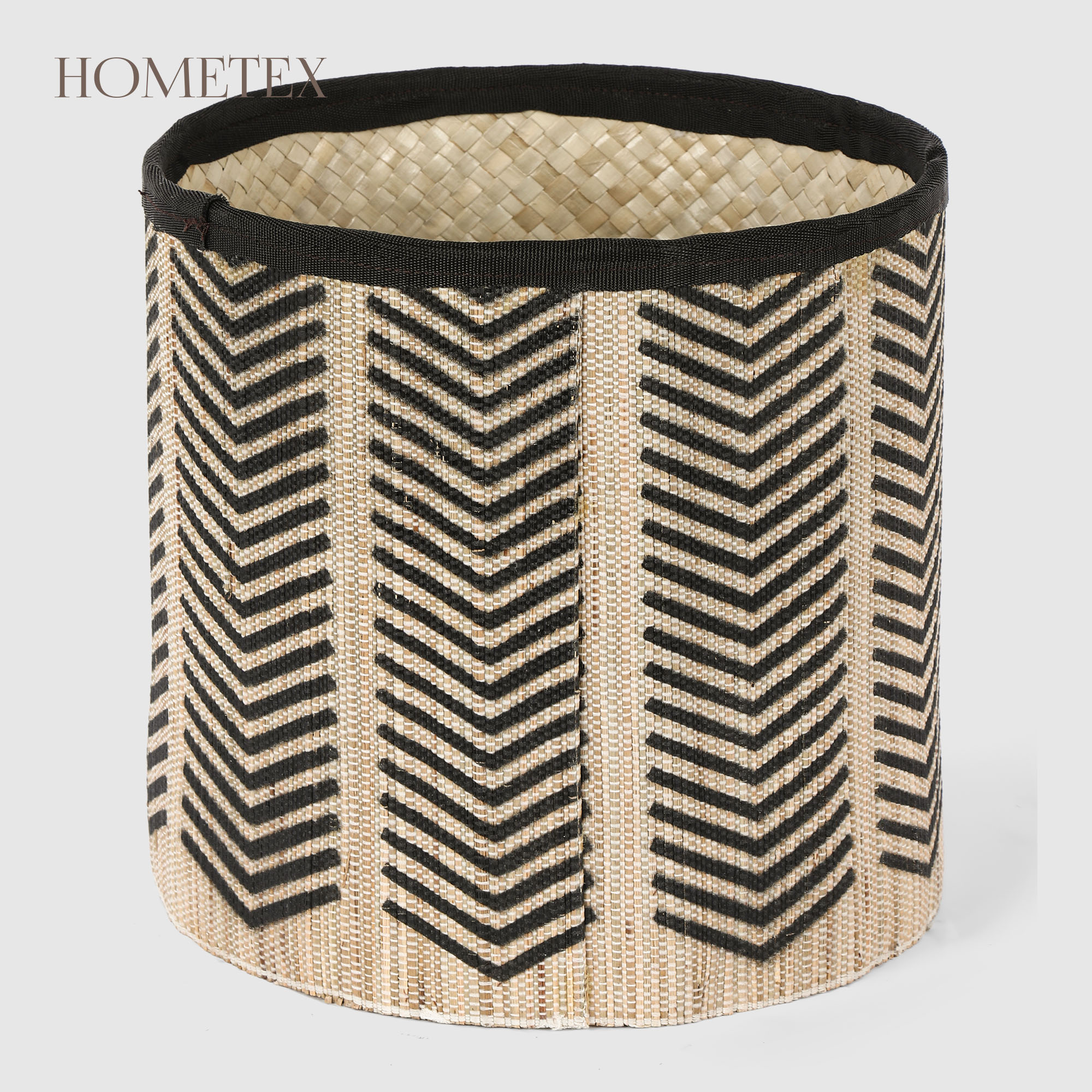Корзина Hometex Natural pandan с узором размер M