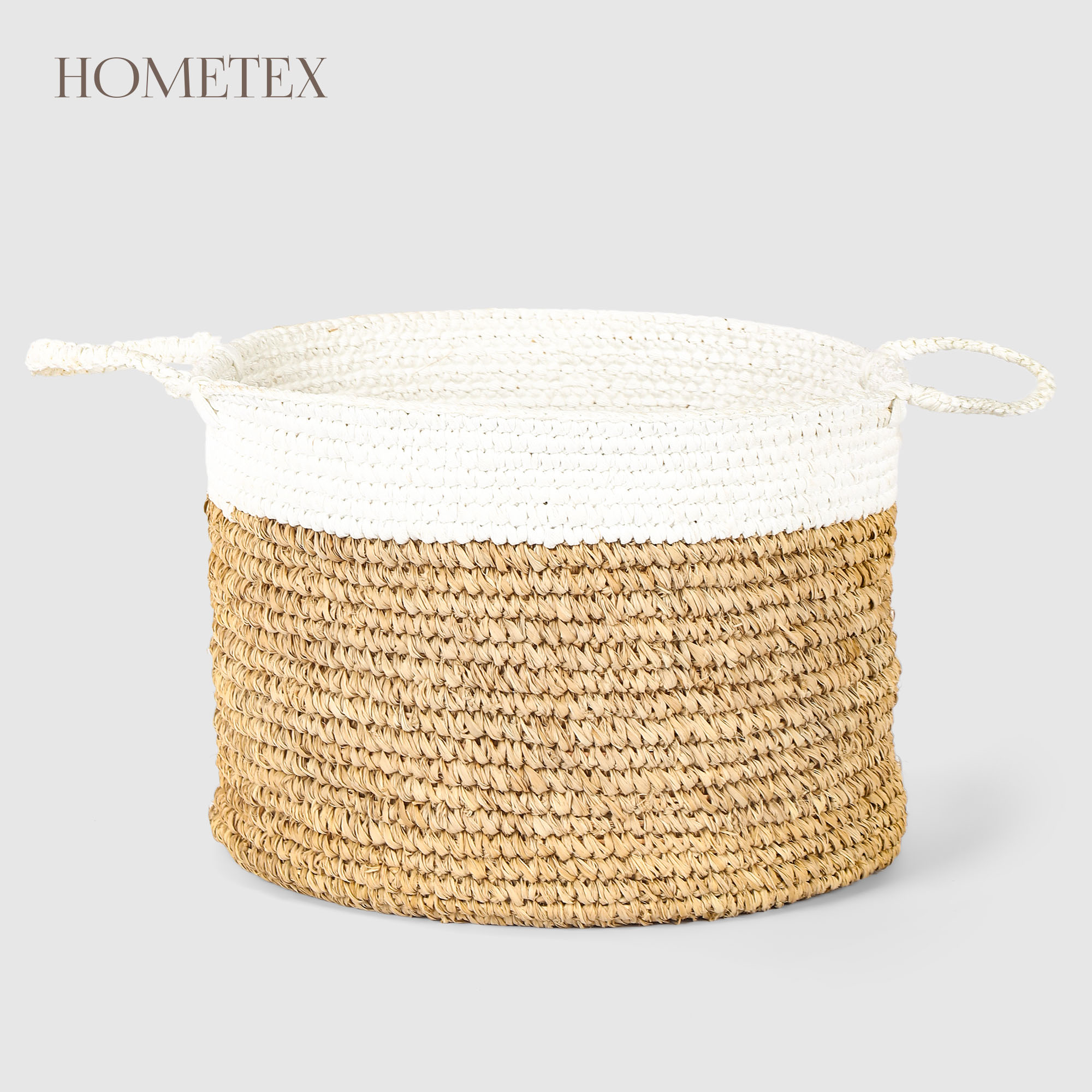 Корзина Hometex Natural raffia mix размер M