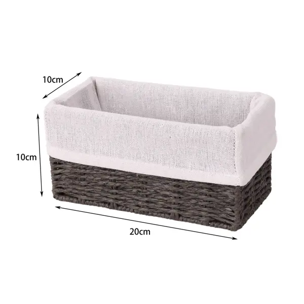Корзина Konsensa 10x10x20 см бумага цвет графит