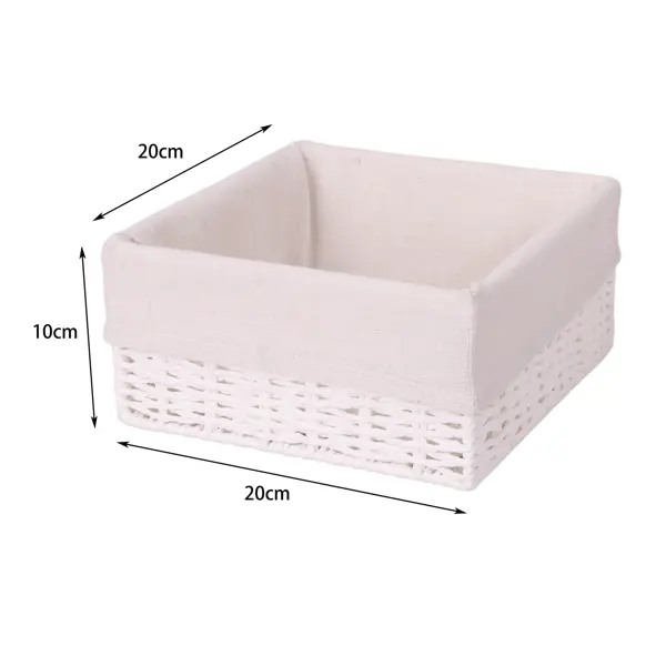 Корзина Konsensa 10x20x20 см бумага цвет белый