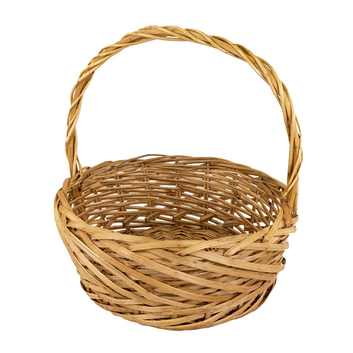 Корзина плетеная Азалия Ива отбеленная 36x26x12 см